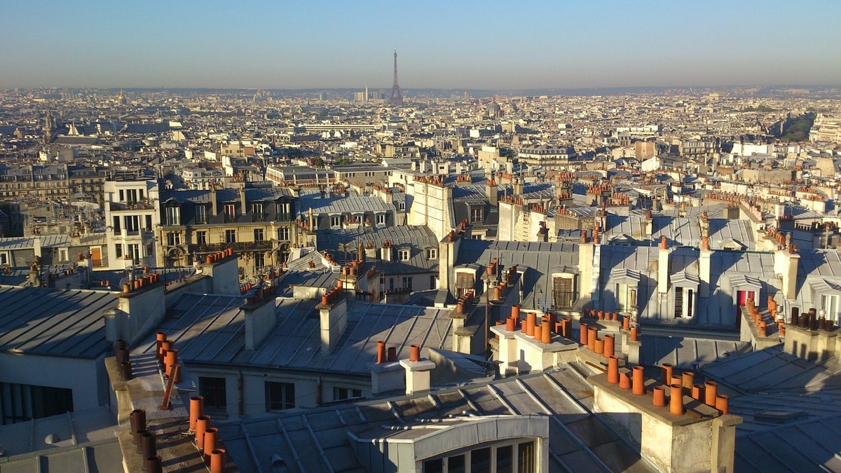 alboroto de una ciudad europea