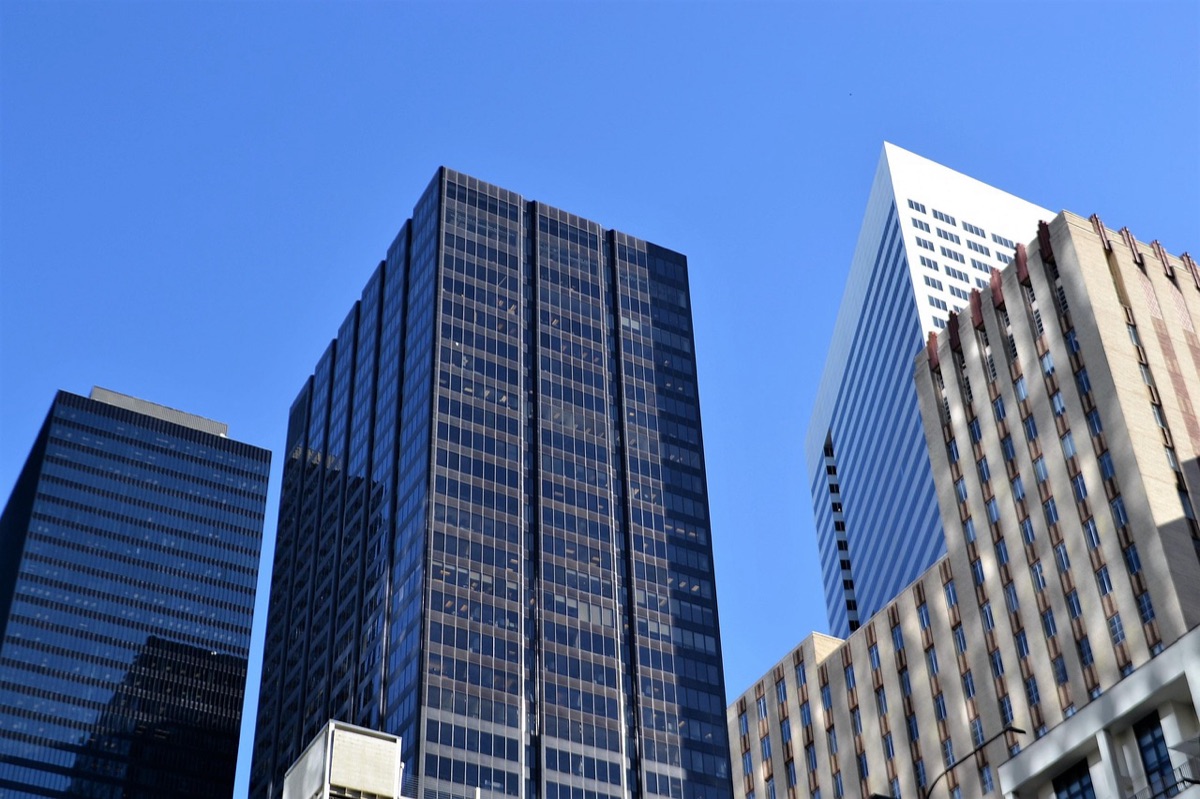 edificios de un distrito financiero