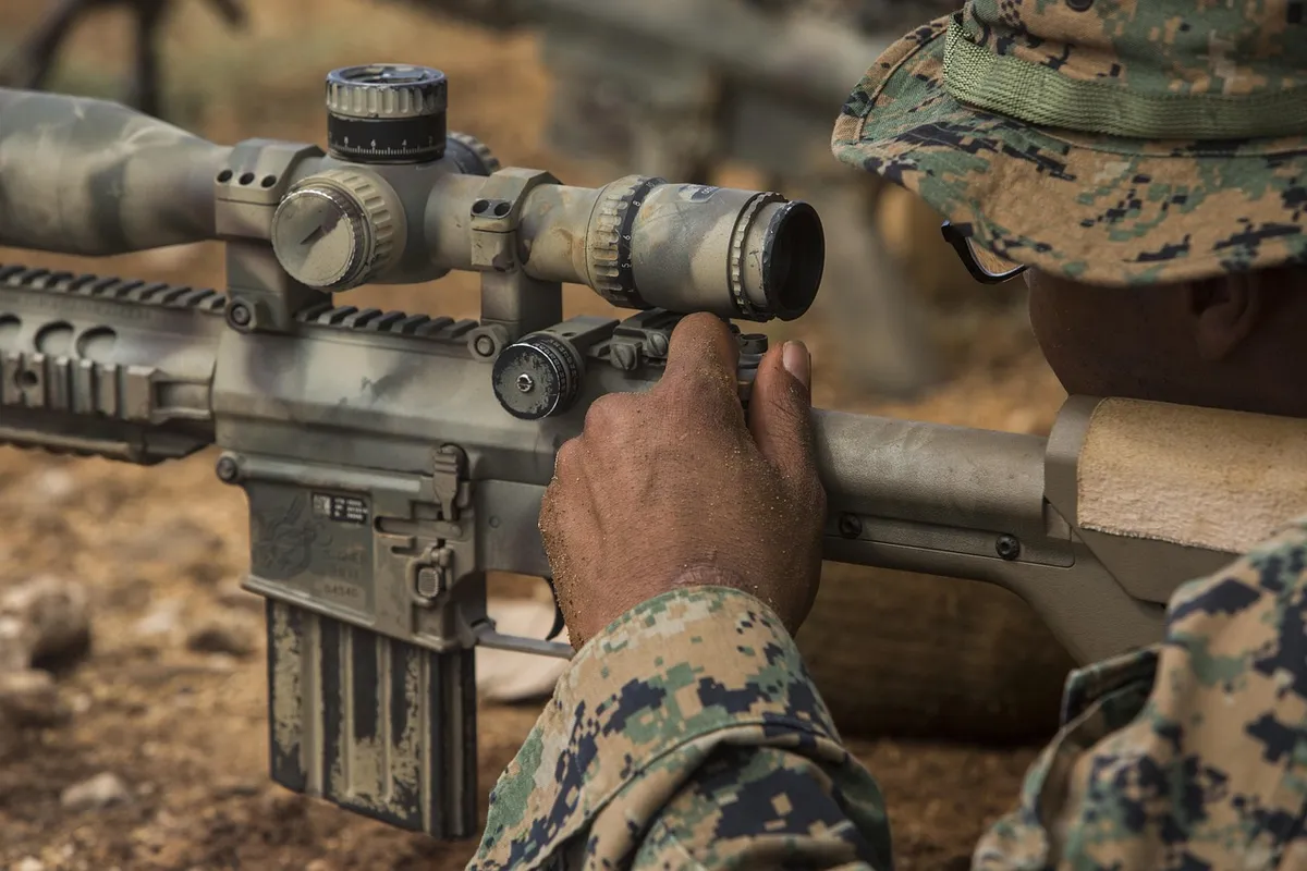 marines, sniper, rifle, aiming, scope, weapon, sniper, sniper, sniper, sniper, sniper, scope